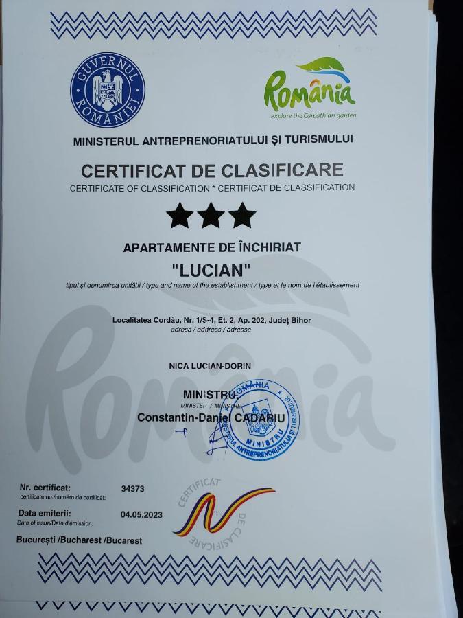 Apartament 2 Camere Lucian Félixfürdő Kültér fotó